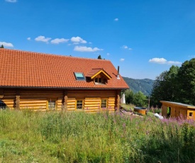 Luxus-Ferienhaus Blockhaus Chalet Nr 2 mit Sauna Fussbodenheizung Kamin zentral in Feldberg-Ort 1300m üM